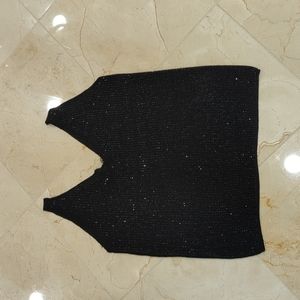 BSB black sparkly top